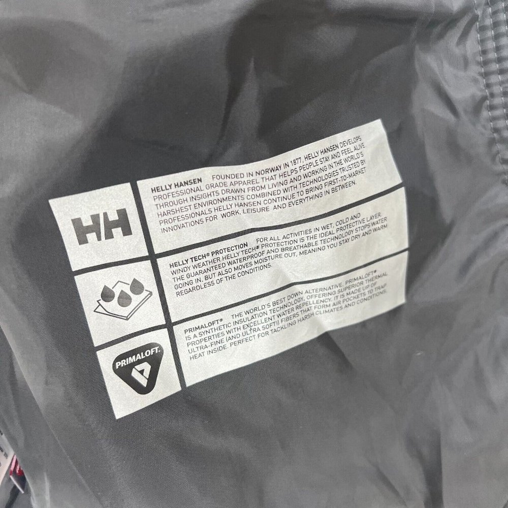 NWT Helly Hansen Insulated Boyne Parka Jacket Waterproof Hooded Women's S Beige - Picture 8 of 10